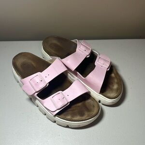 Papillio Women’s Pink Birkenstock Size 11.5 or 42 Sandals Shoes Slides